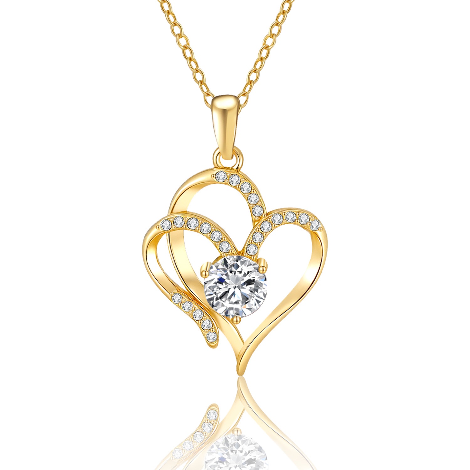 Men's Low-Allergen Necklace with 5A Zirconia Pendant